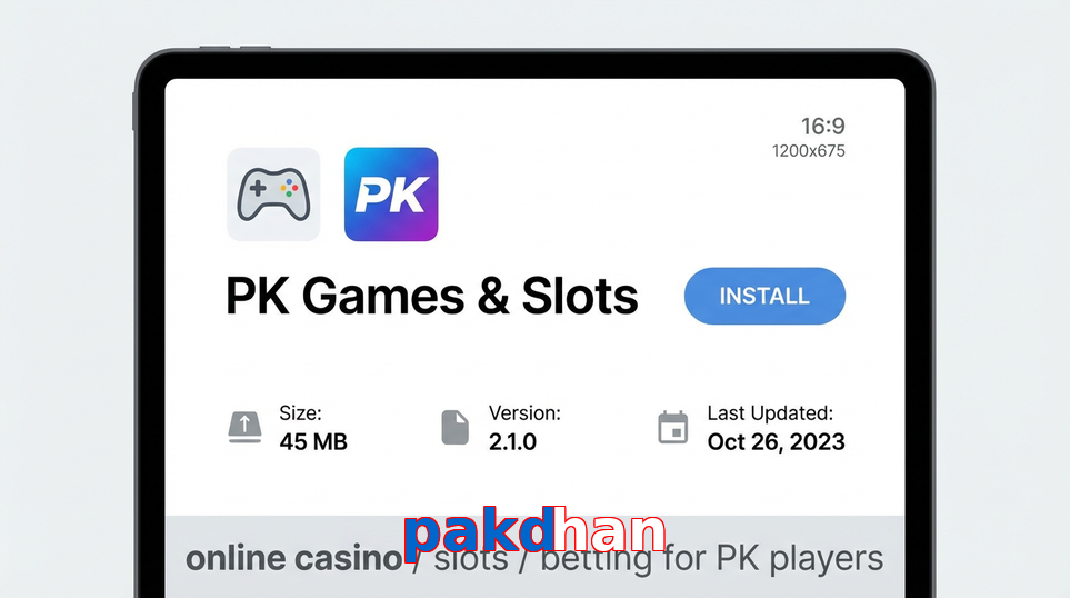 Game list for Pakdhan gameapk section